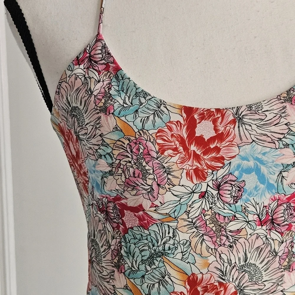 Black Halo Floral Marie Dress Size 0